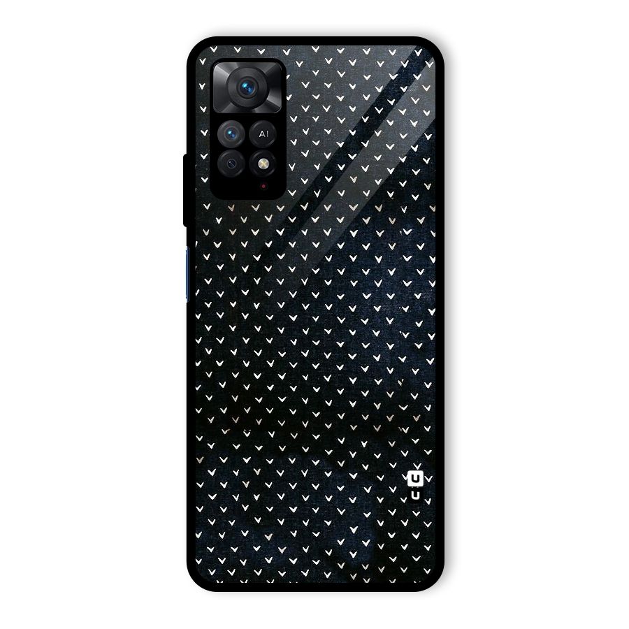Tiny White Hearts Glass Back Case for Redmi Note 11 Pro