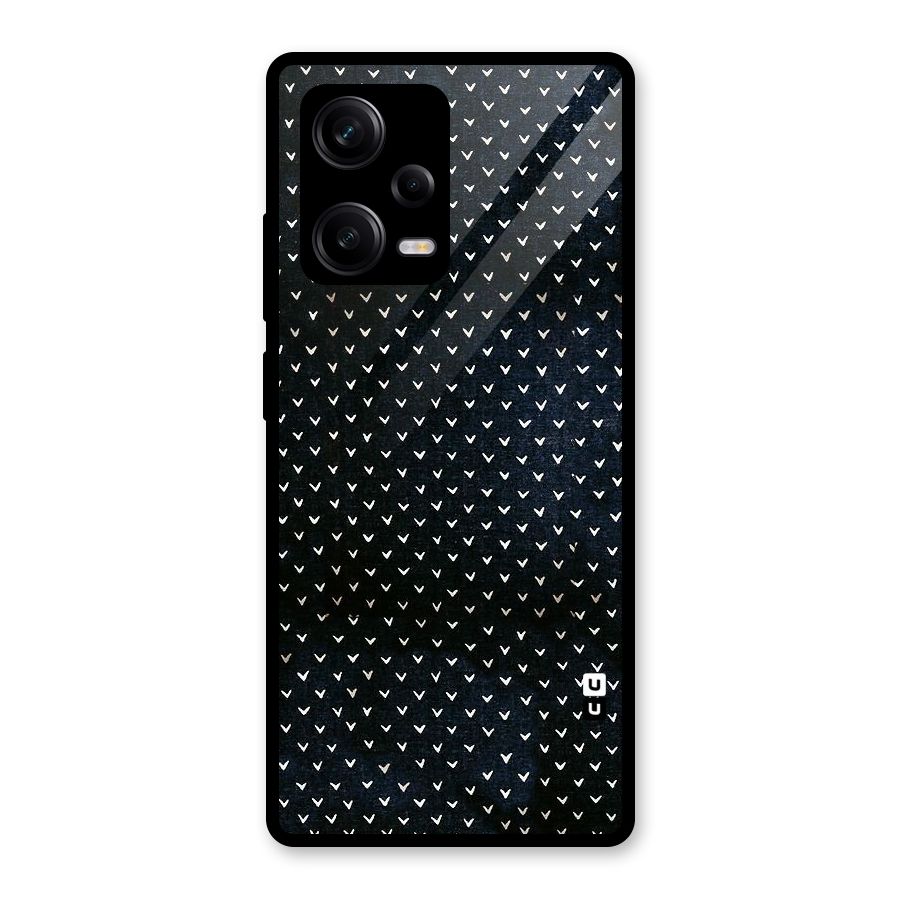 Tiny White Hearts Glass Back Case for Redmi Note 12 Pro