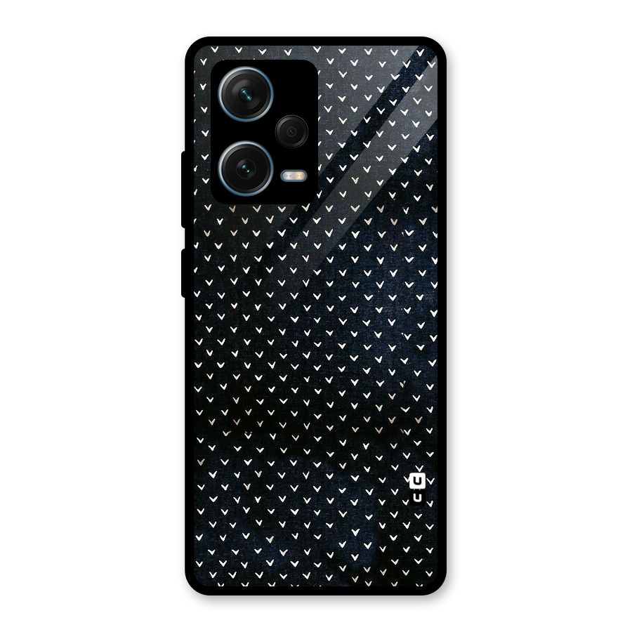 Tiny White Hearts Glass Back Case for Redmi Note 12 Pro Plus 5G