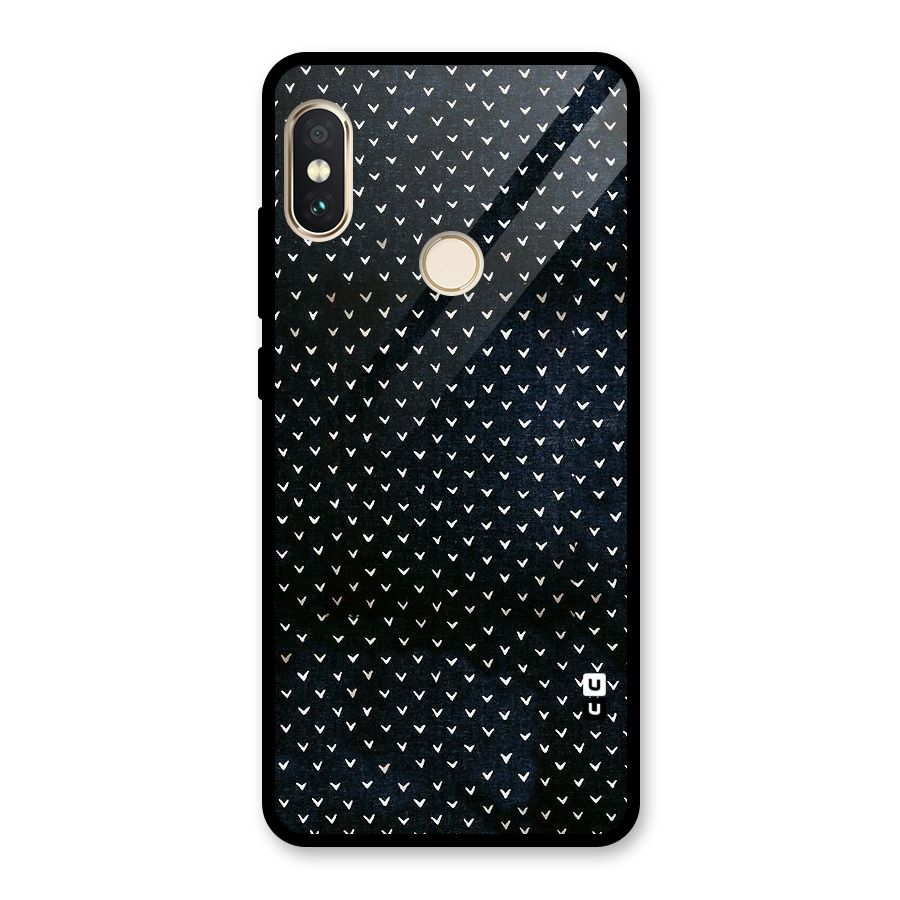 Tiny White Hearts Glass Back Case for Redmi Note 5 Pro