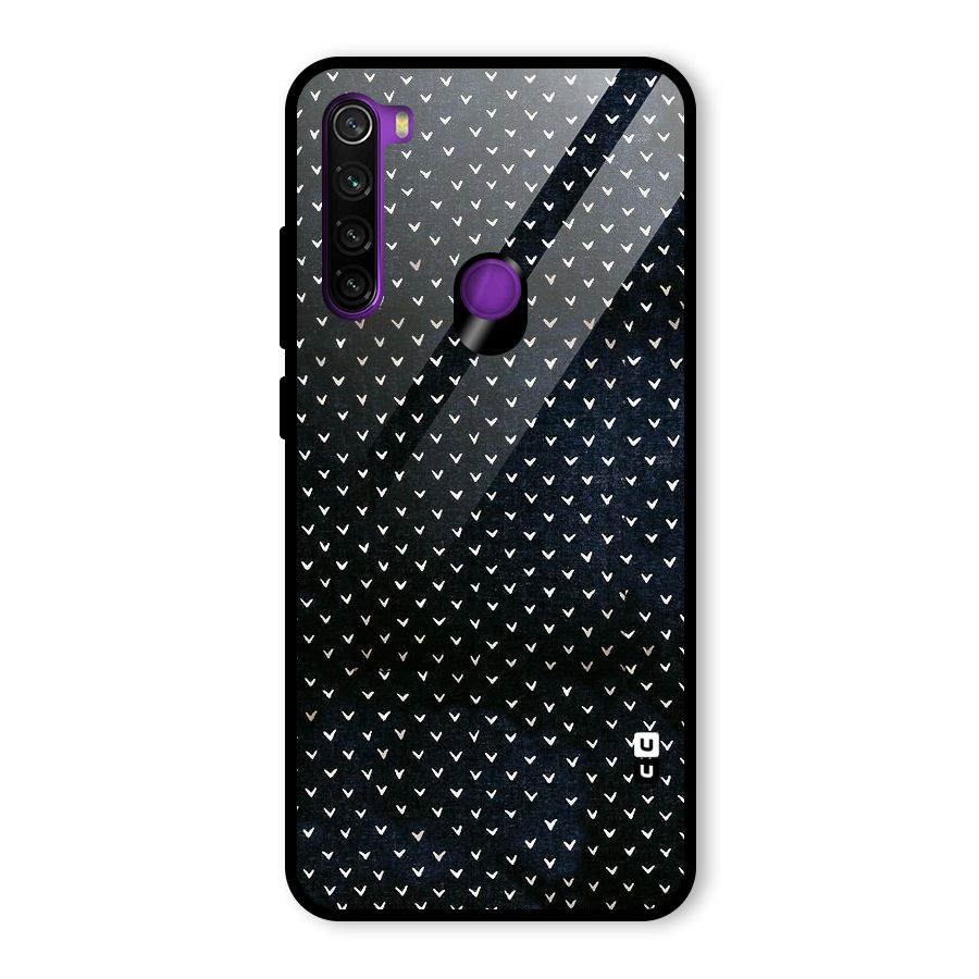 Tiny White Hearts Glass Back Case for Redmi Note 8