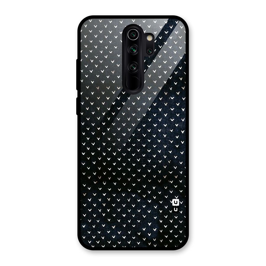 Tiny White Hearts Glass Back Case for Redmi Note 8 Pro