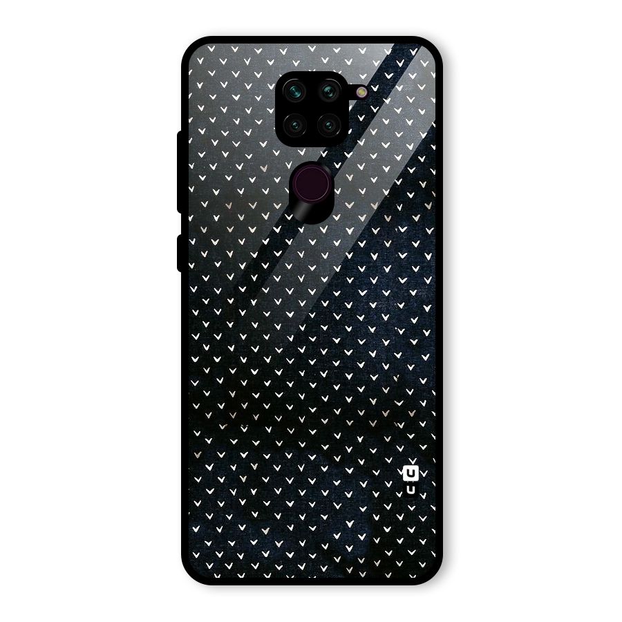 Tiny White Hearts Glass Back Case for Redmi Note 9