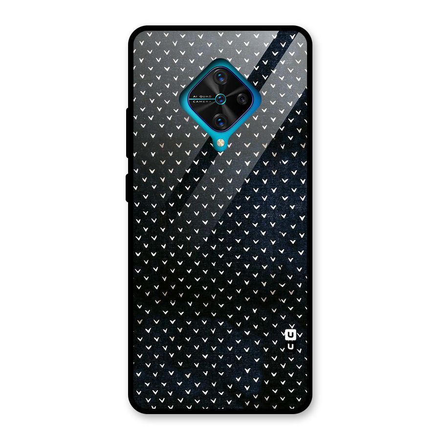 Tiny White Hearts Glass Back Case for Vivo S1 Pro