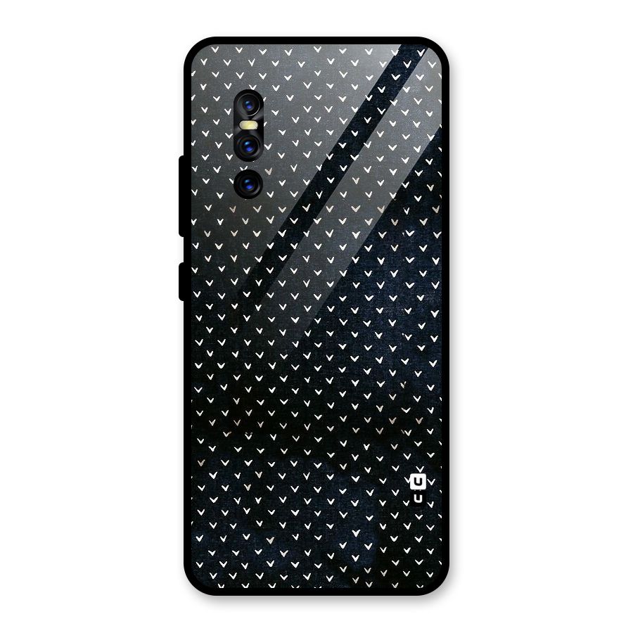 Tiny White Hearts Glass Back Case for Vivo V15 Pro