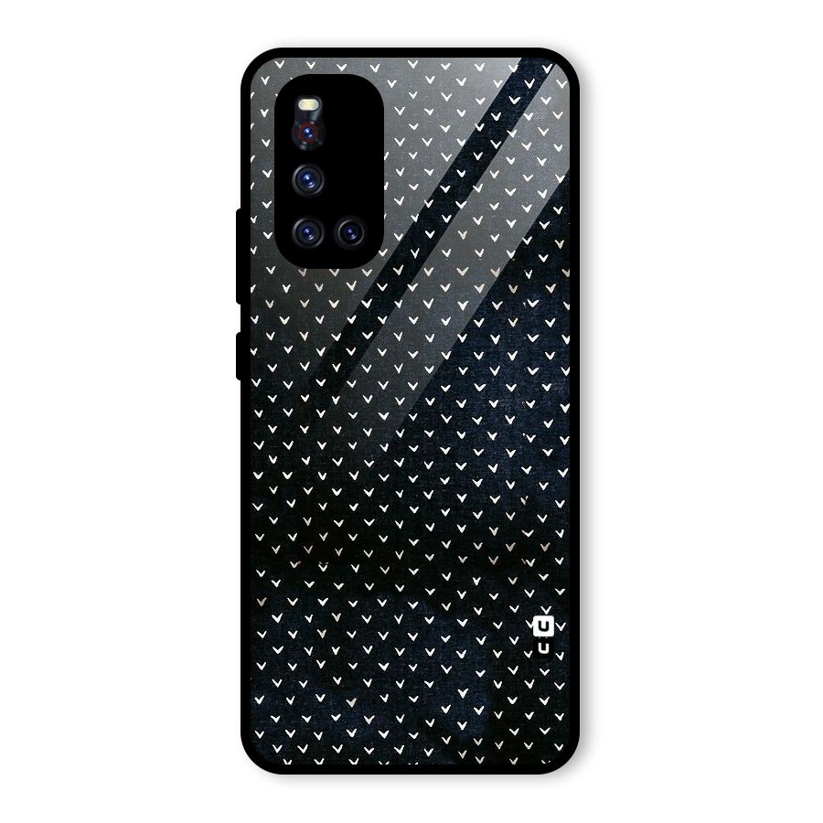 Tiny White Hearts Glass Back Case for Vivo V19