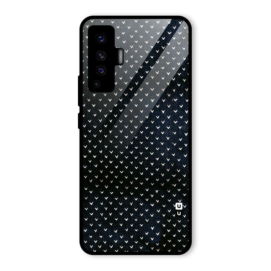 Tiny White Hearts Glass Back Case for Vivo X50