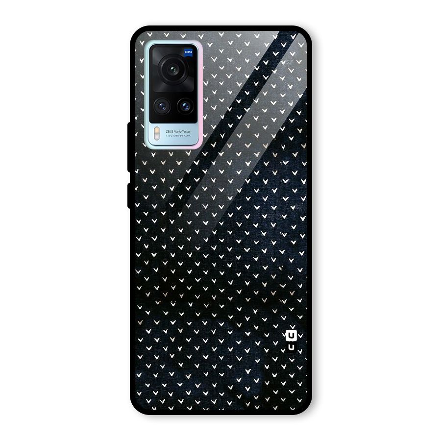 Tiny White Hearts Glass Back Case for Vivo X60