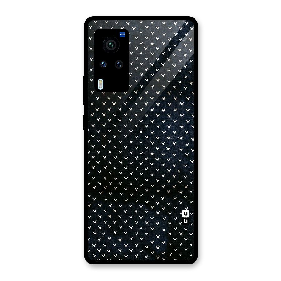 Tiny White Hearts Glass Back Case for Vivo X60 Pro