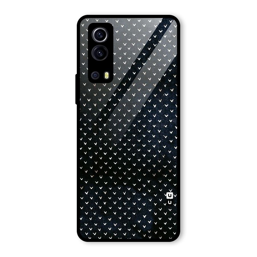 Tiny White Hearts Glass Back Case for Vivo iQOO Z3
