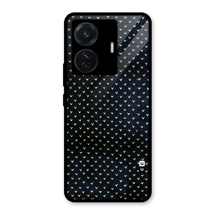 Tiny White Hearts Glass Back Case for Vivo iQOO Z6 Pro