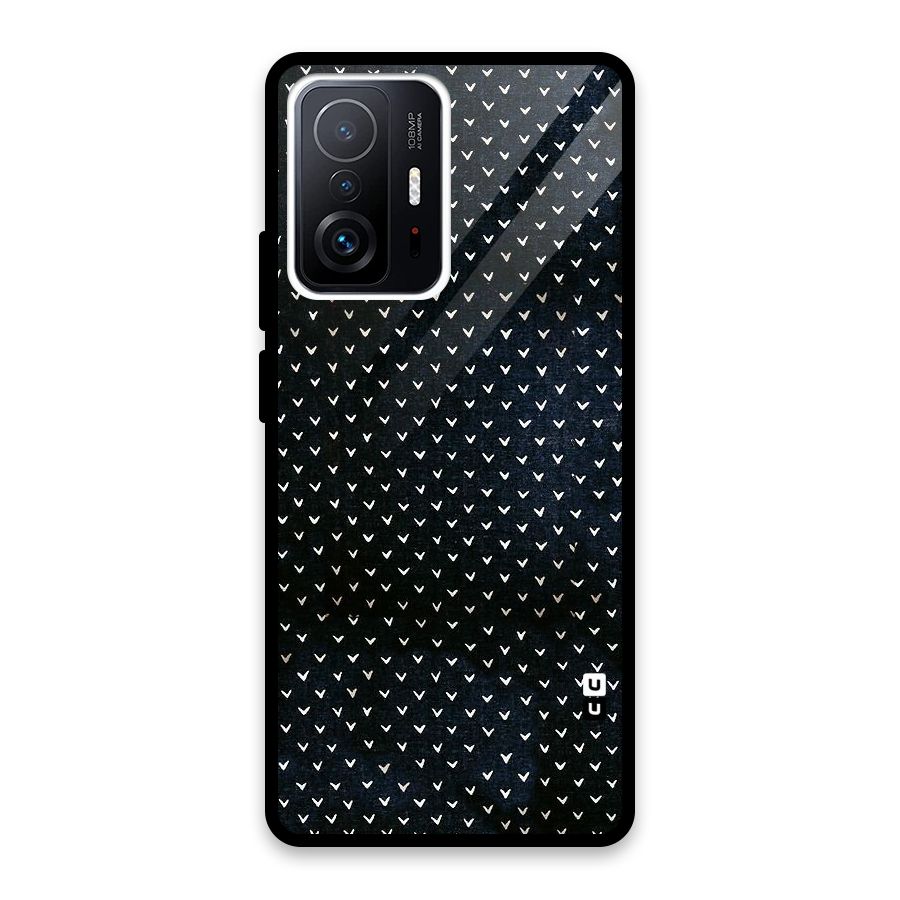 Tiny White Hearts Glass Back Case for Xiaomi 11T Pro