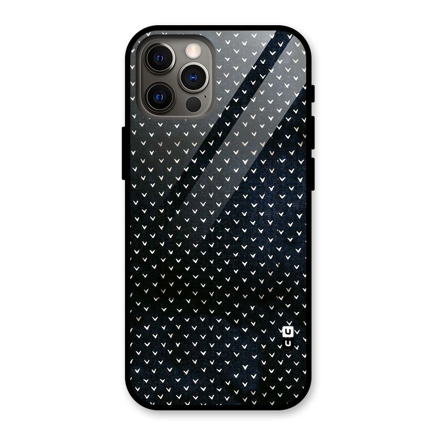 Tiny White Hearts Glass Back Case for iPhone 12 Pro