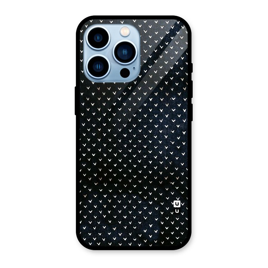 Tiny White Hearts Glass Back Case for iPhone 13 Pro