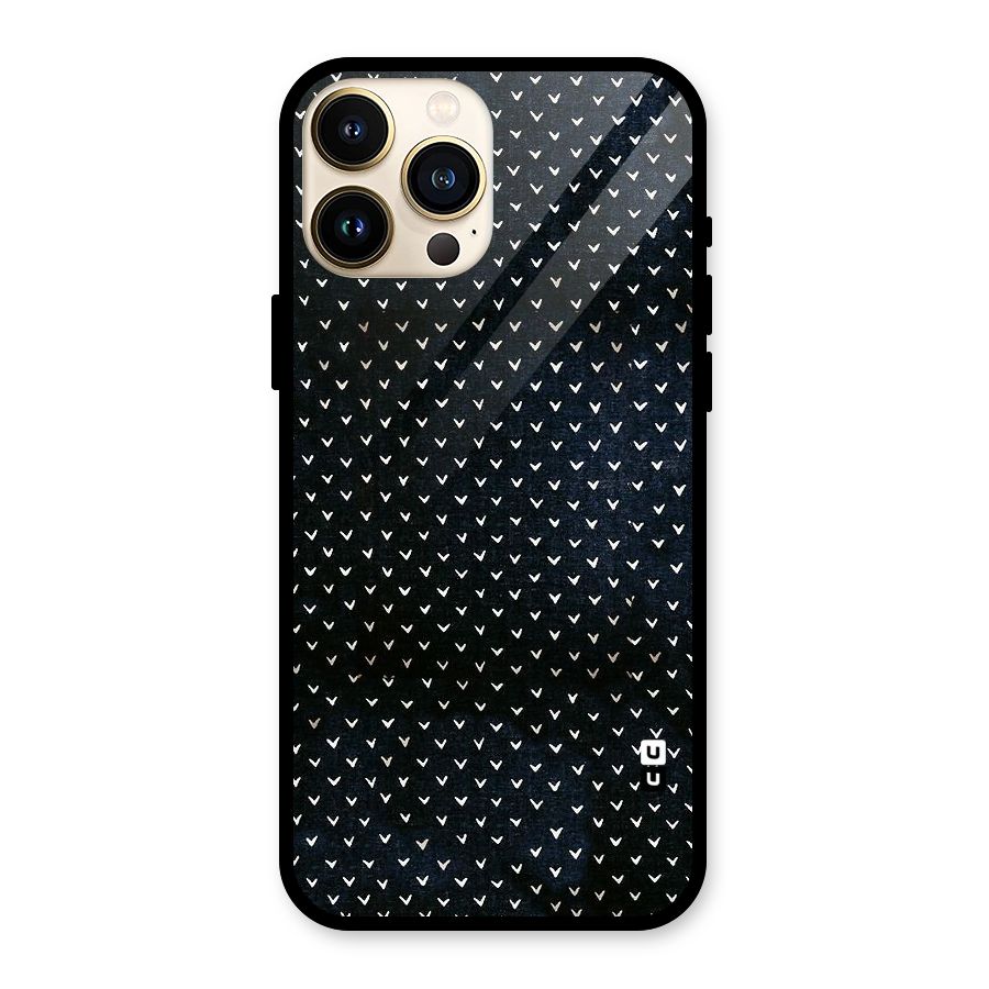 Tiny White Hearts Glass Back Case for iPhone 13 Pro Max