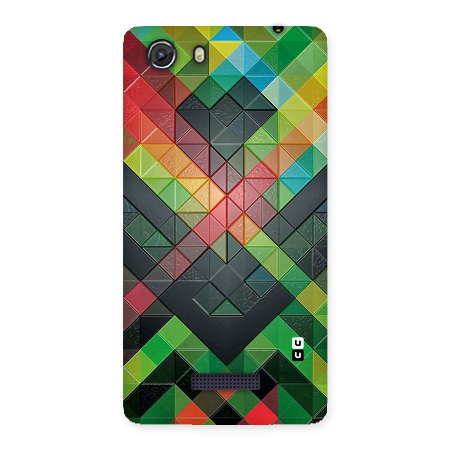 Too Much Colors Pattern Back Case for Micromax Unite 3