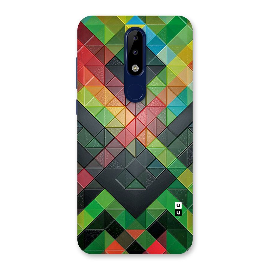 Too Much Colors Pattern Back Case for Nokia 5.1 Plus