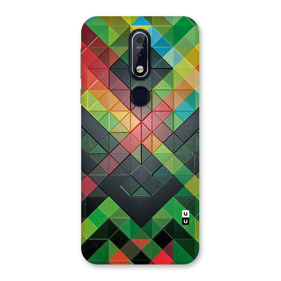 Too Much Colors Pattern Back Case for Nokia 7.1