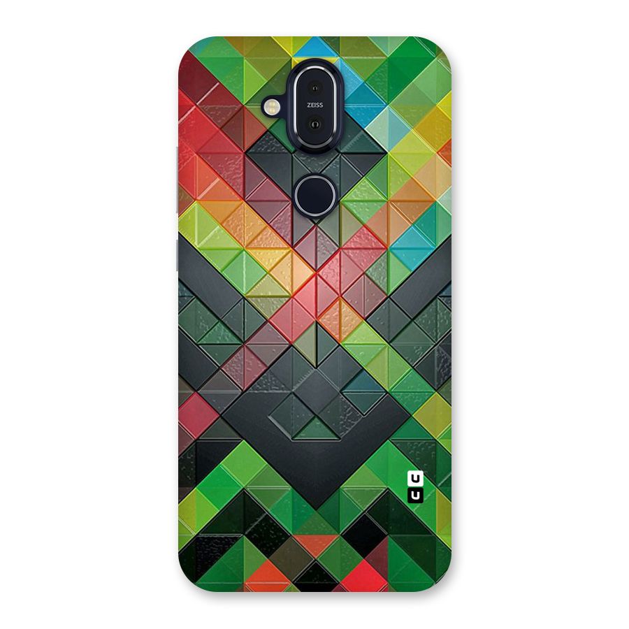 Too Much Colors Pattern Back Case for Nokia 8.1