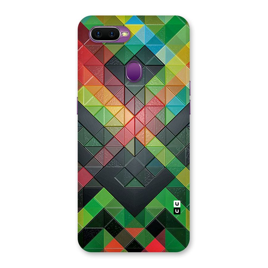 Too Much Colors Pattern Back Case for Oppo F9