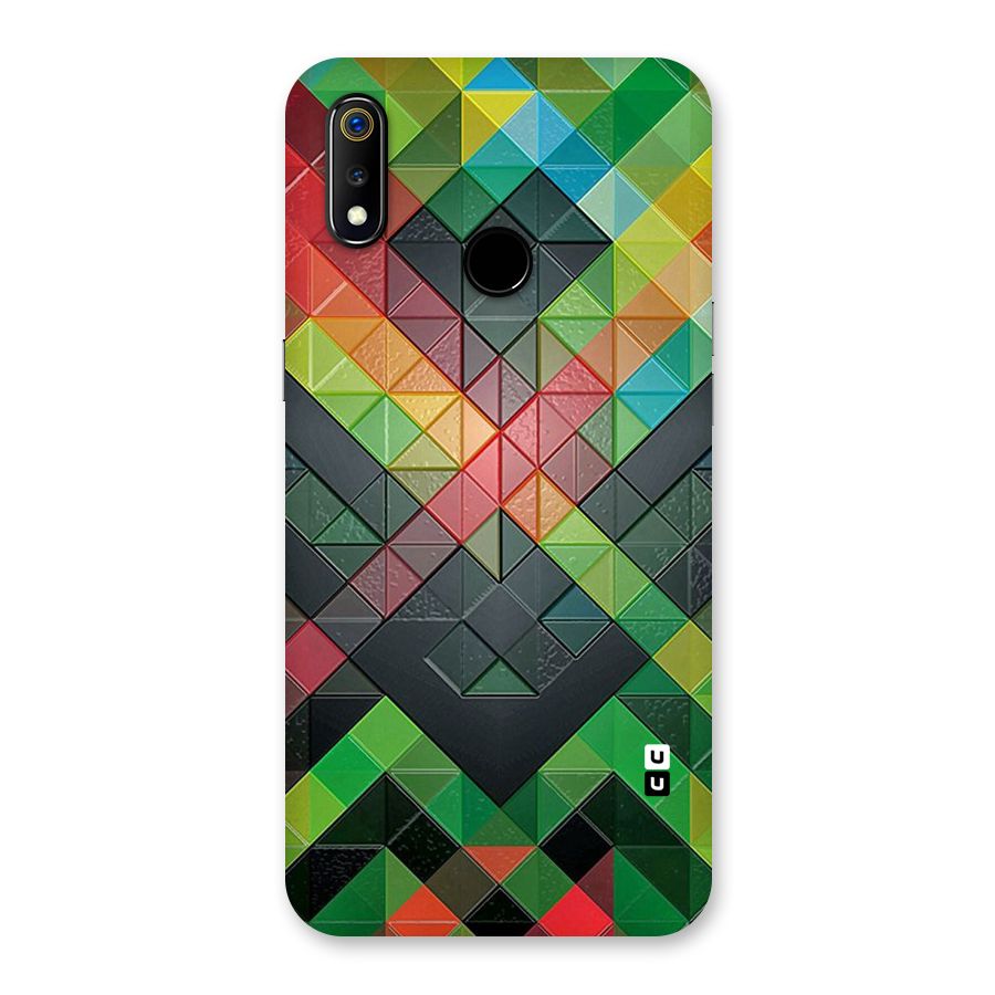 Too Much Colors Pattern Back Case for Realme 3