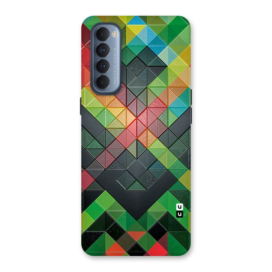 Too Much Colors Pattern Back Case for Reno4 Pro