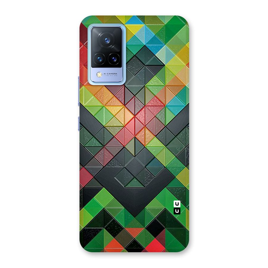 Too Much Colors Pattern Back Case for Vivo V21 5G
