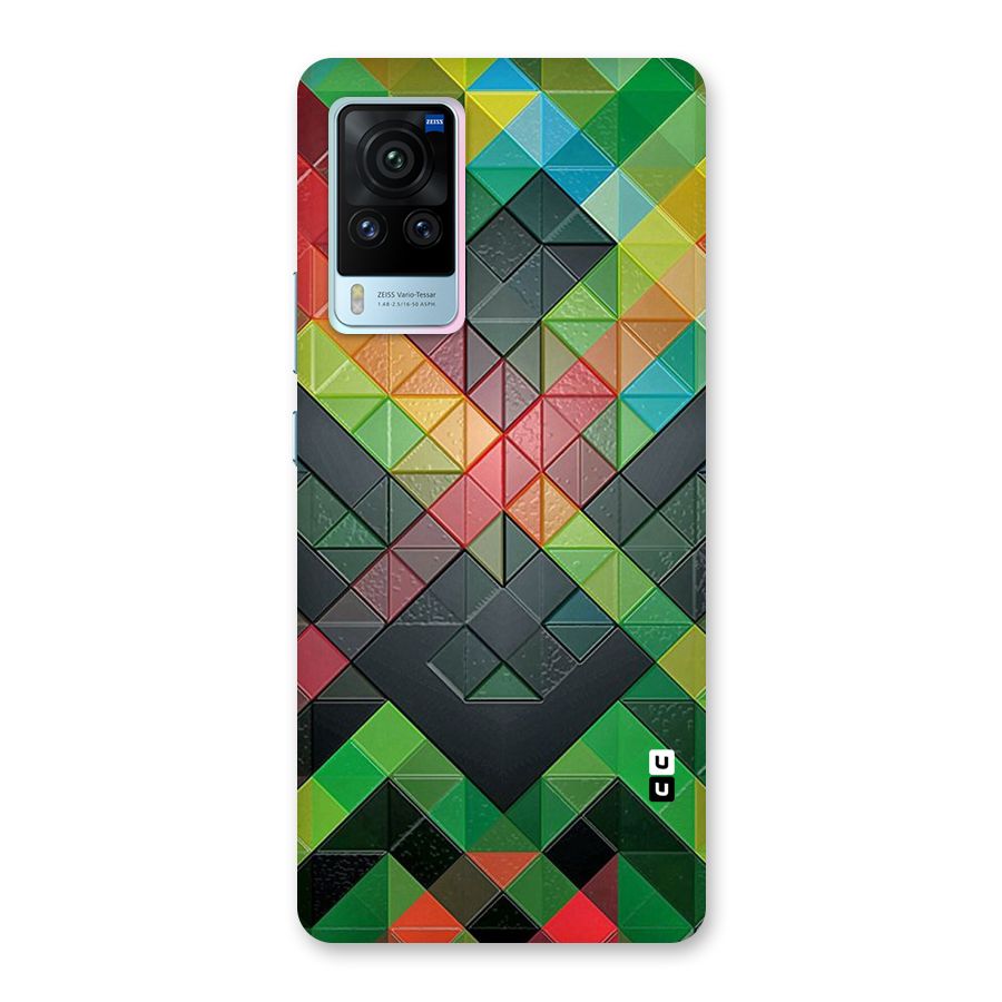 Too Much Colors Pattern Back Case for Vivo X60 Pro