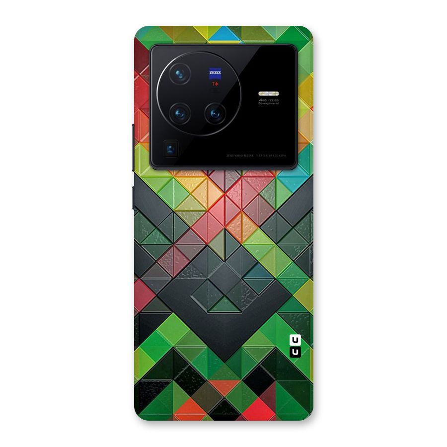 Too Much Colors Pattern Back Case for Vivo X80 Pro