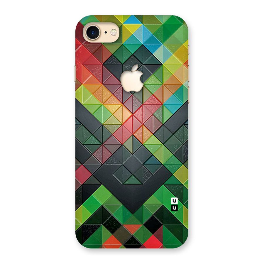 Too Much Colors Pattern Back Case for iPhone 7 Apple Cut