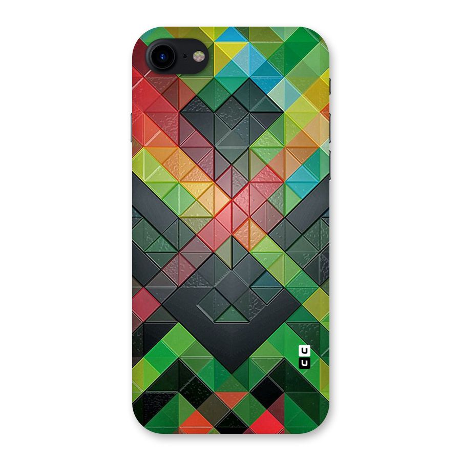 Too Much Colors Pattern Back Case for iPhone SE 2020