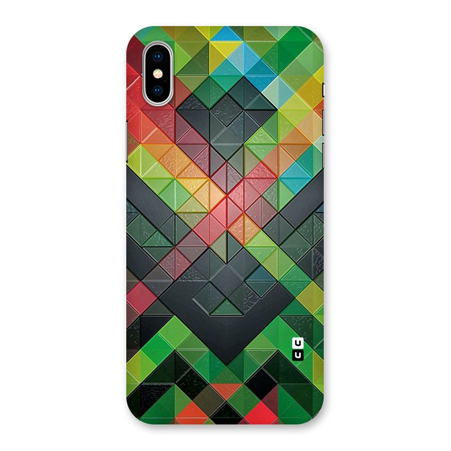 Too Much Colors Pattern Back Case for iPhone XS