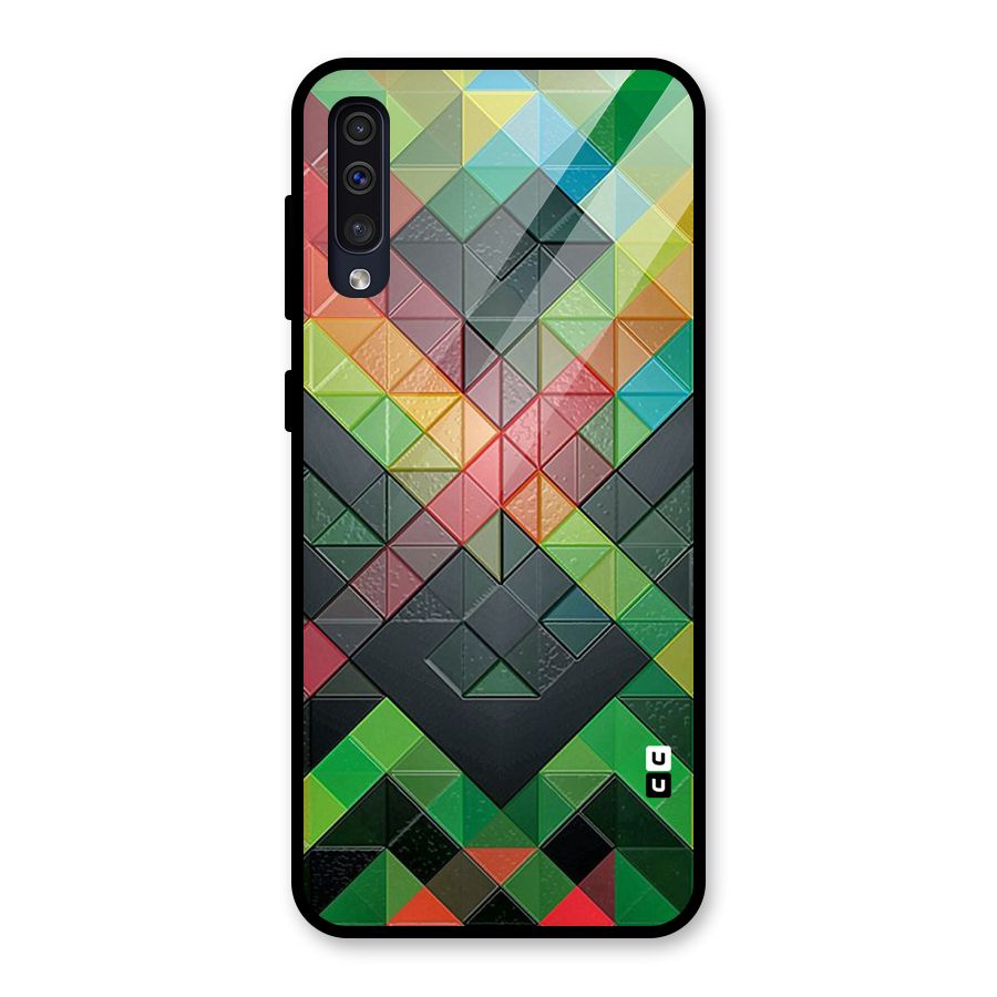 Too Much Colors Pattern Glass Back Case for Galaxy A30s