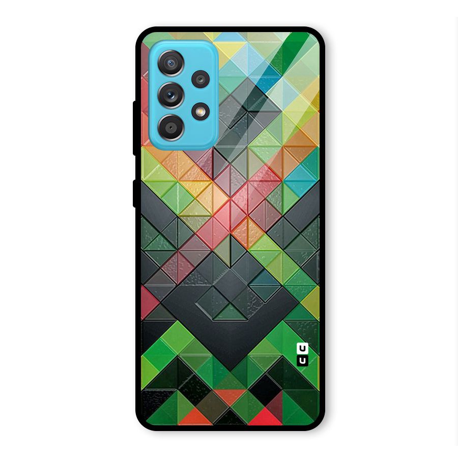 Too Much Colors Pattern Glass Back Case for Galaxy A52s 5G