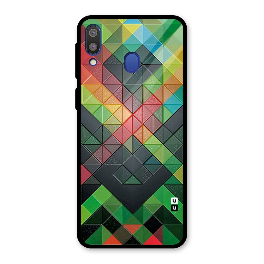 Too Much Colors Pattern Glass Back Case for Galaxy M20