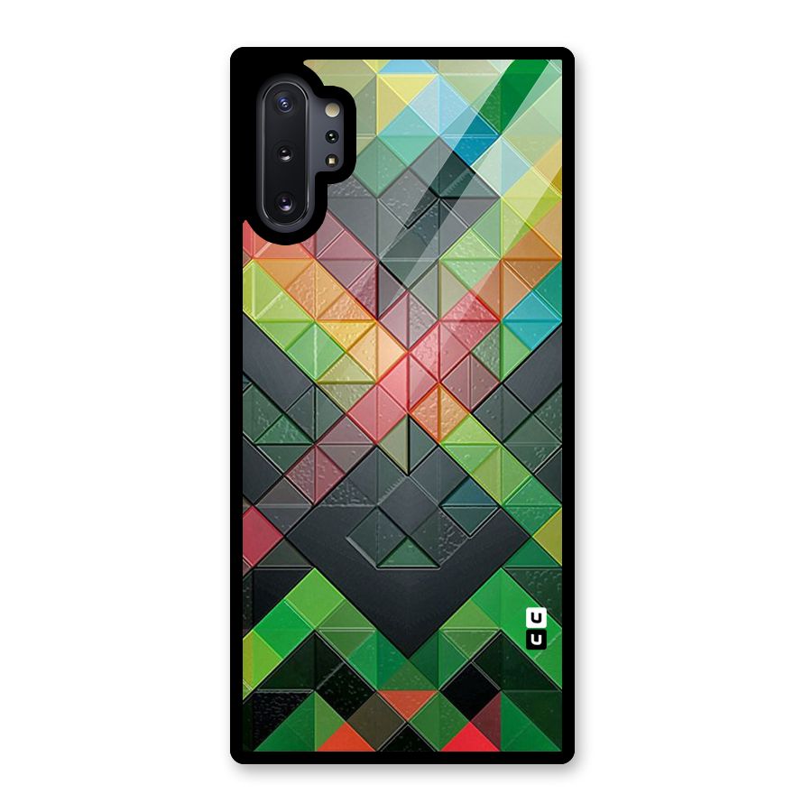 Too Much Colors Pattern Glass Back Case for Galaxy Note 10 Plus