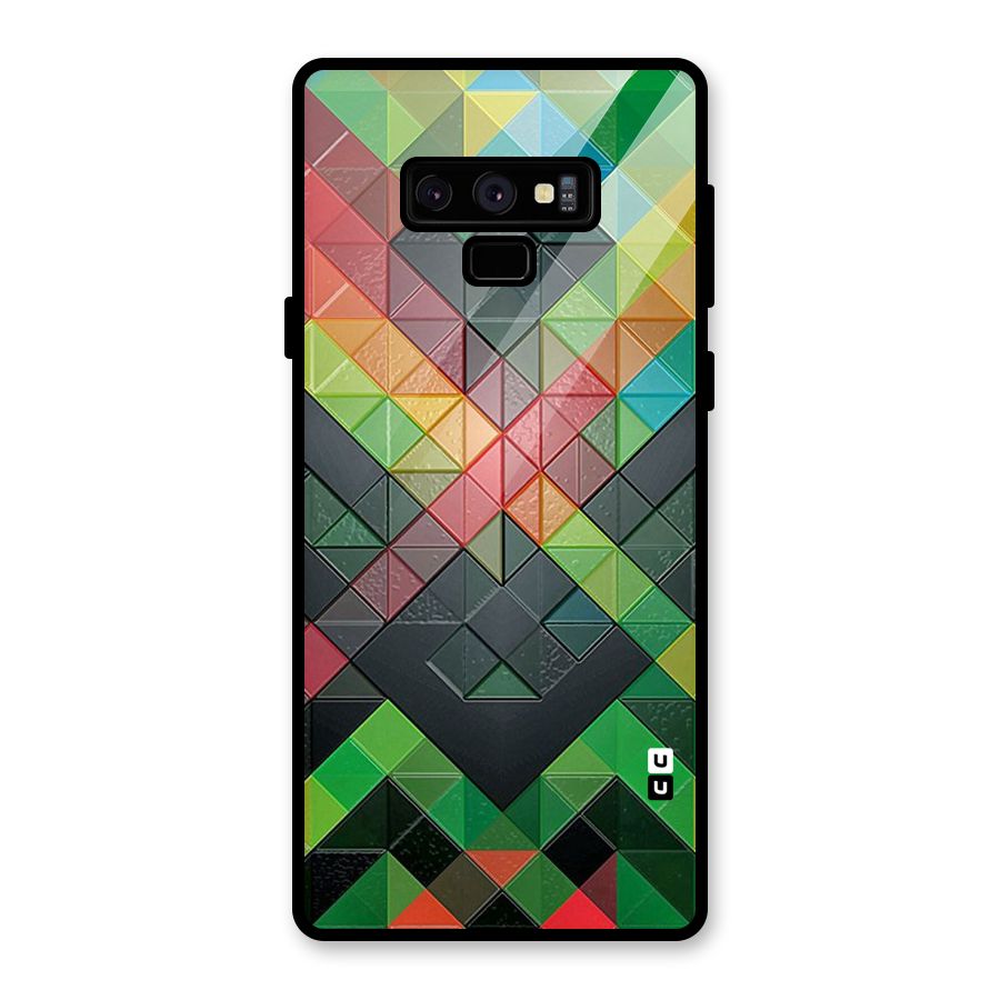 Too Much Colors Pattern Glass Back Case for Galaxy Note 9
