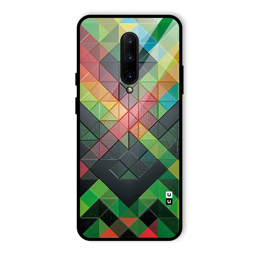 Too Much Colors Pattern Glass Back Case for OnePlus 7 Pro