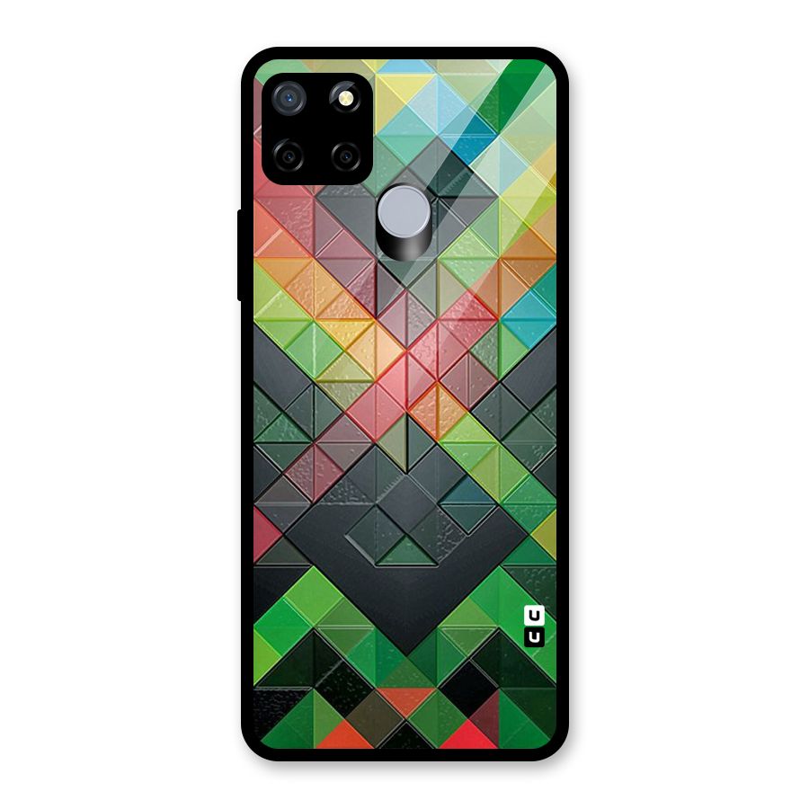 Too Much Colors Pattern Glass Back Case for Realme Narzo 20