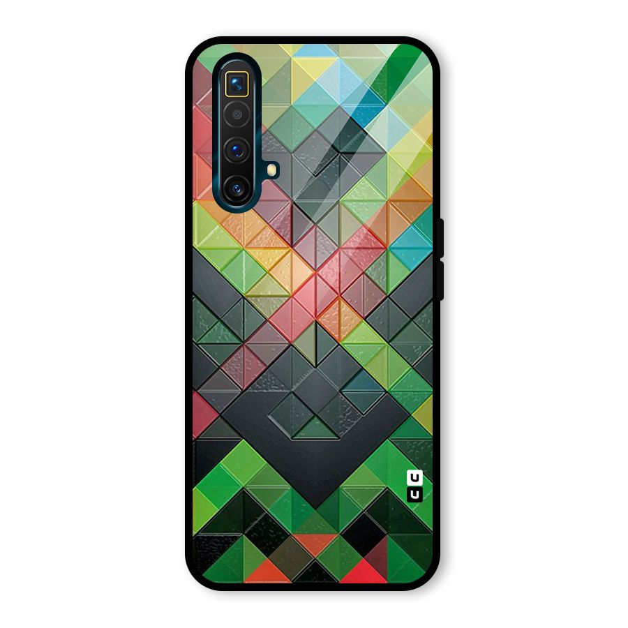 Too Much Colors Pattern Glass Back Case for Realme X3