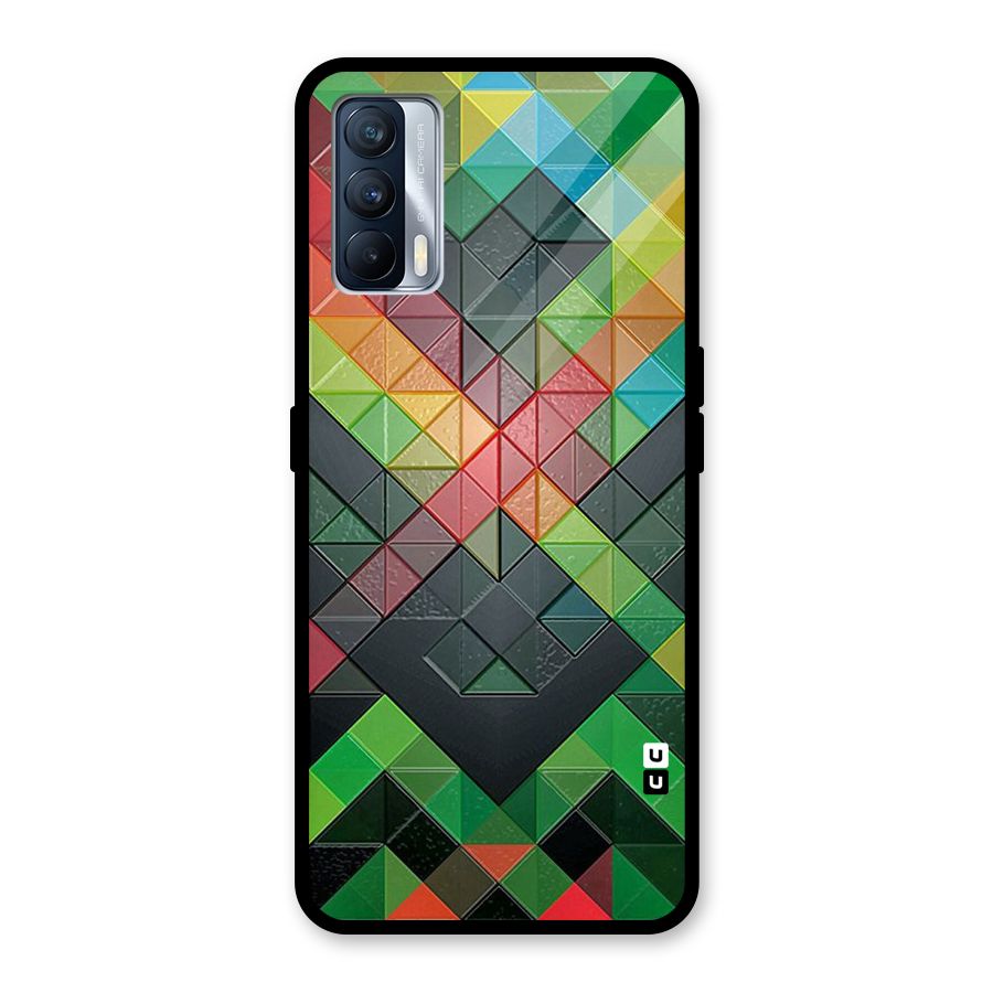 Too Much Colors Pattern Glass Back Case for Realme X7