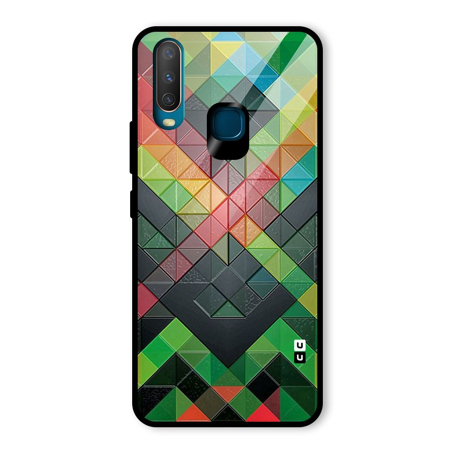 Too Much Colors Pattern Glass Back Case for Vivo Y15