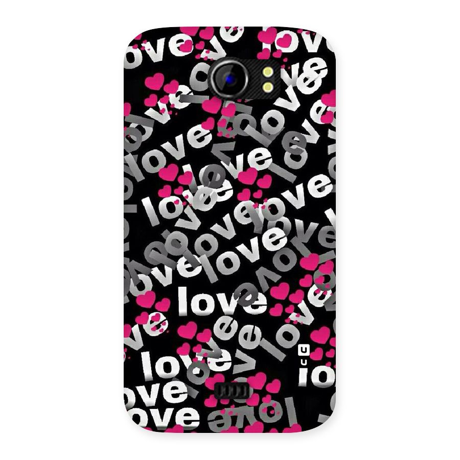 Too Much Love Back Case for Micromax Canvas 2 A110
