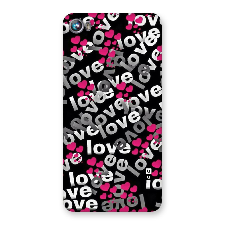 Too Much Love Back Case for Micromax Canvas Fire 4 A107