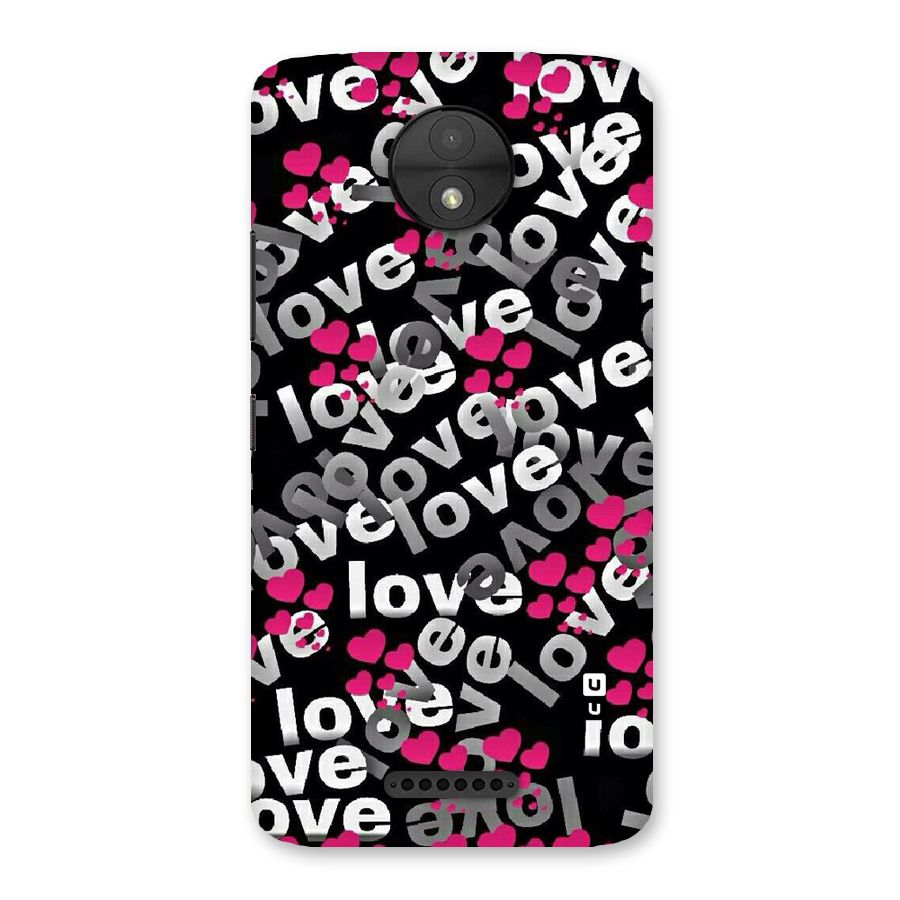 Too Much Love Back Case for Moto C