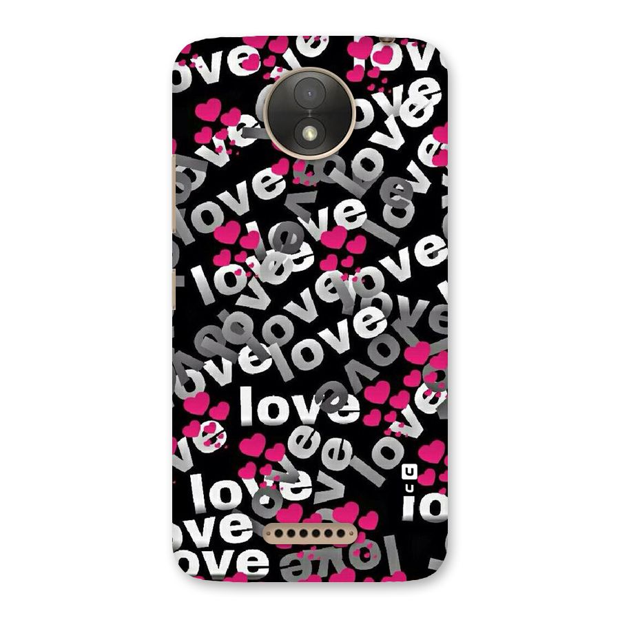 Too Much Love Back Case for Moto C Plus