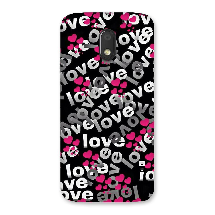 Too Much Love Back Case for Moto E3 Power