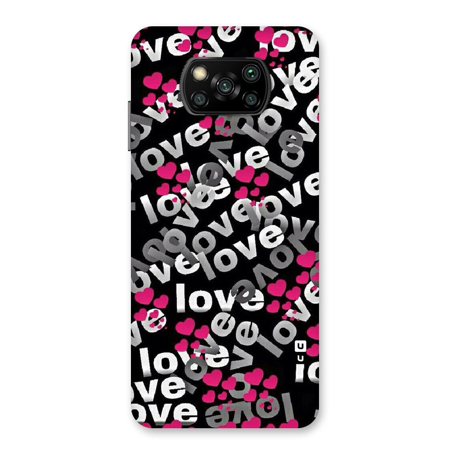 Too Much Love Back Case for Poco X3