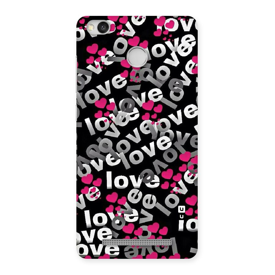 Too Much Love Back Case for Redmi 3S Prime