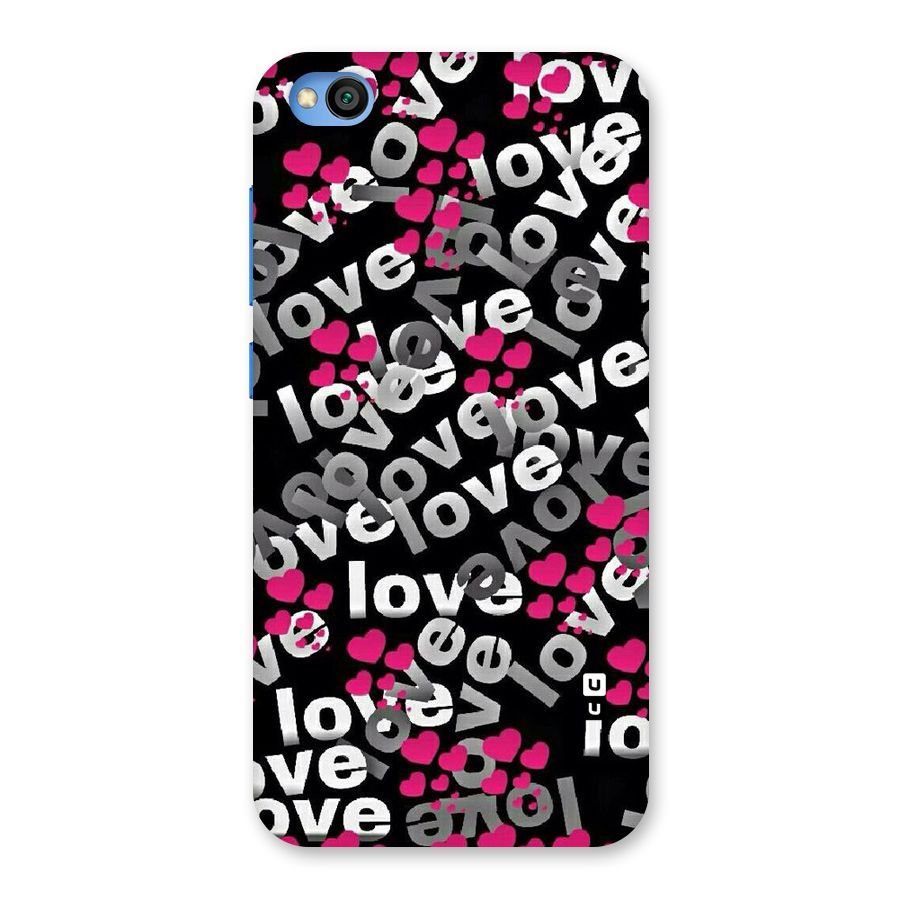 Too Much Love Back Case for Redmi Go